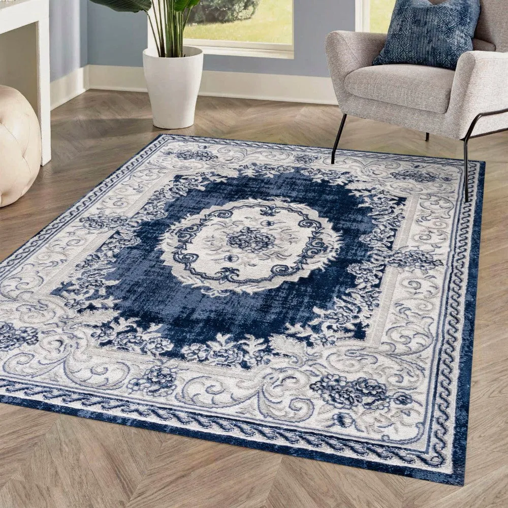 Amur Rosalia Cottage Medallion Area Rug