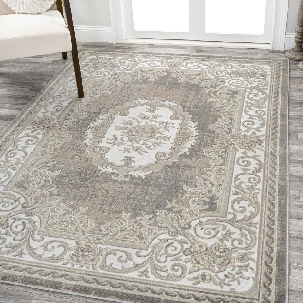 Amur Rosalia Cottage Medallion Area Rug