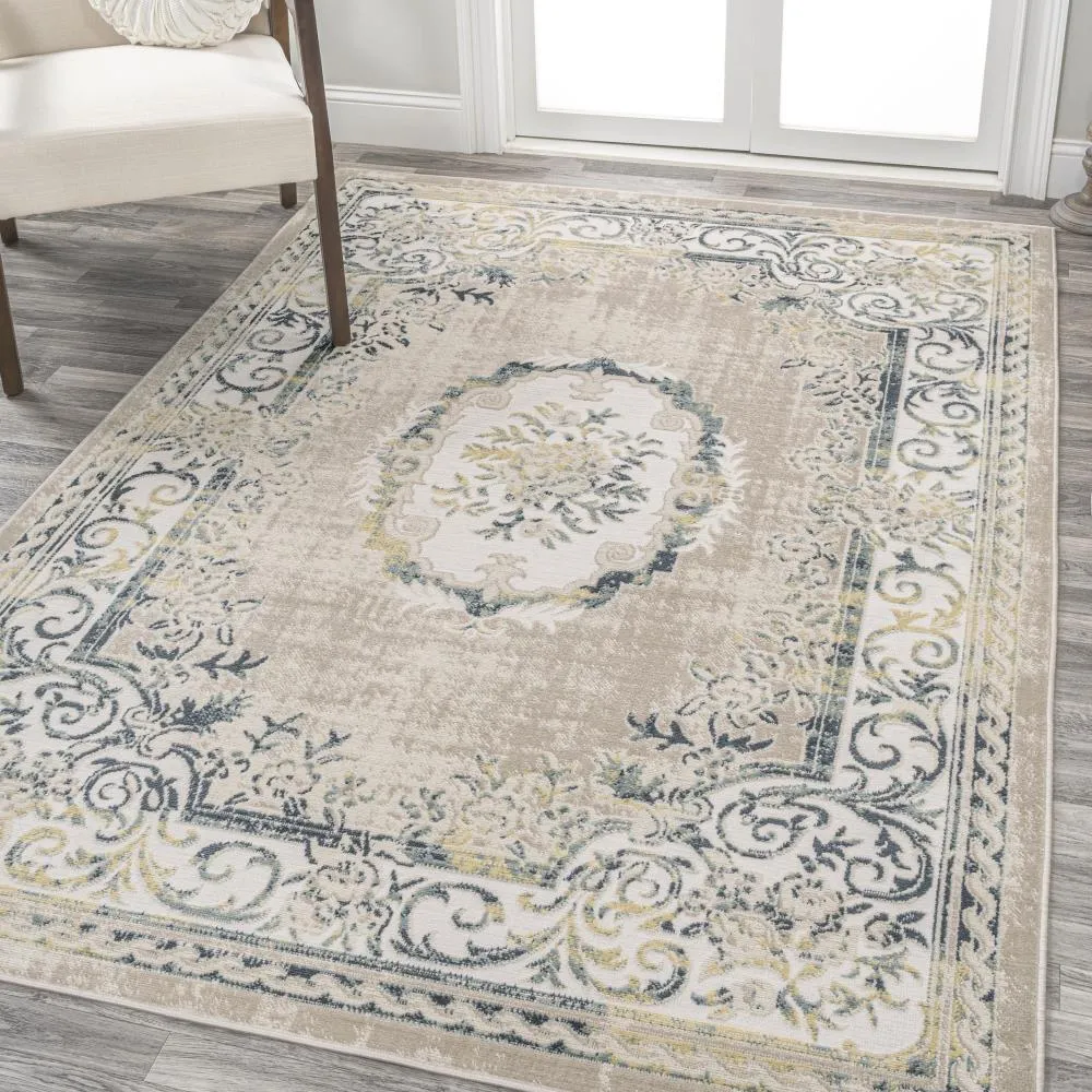 Amur Rosalia Cottage Medallion Area Rug