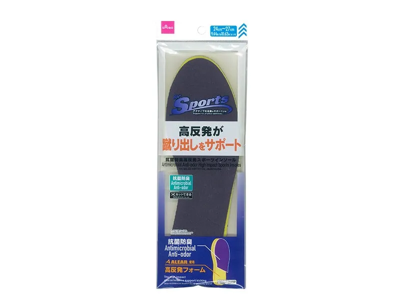 Antimicrobial Anti-Odor High Impact Sports Insoles 24cm to 27cm