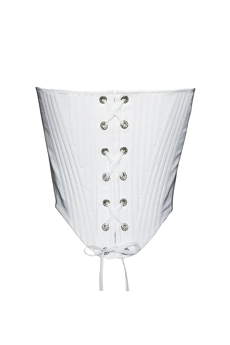 BAROQUE CORSET IN BLANC