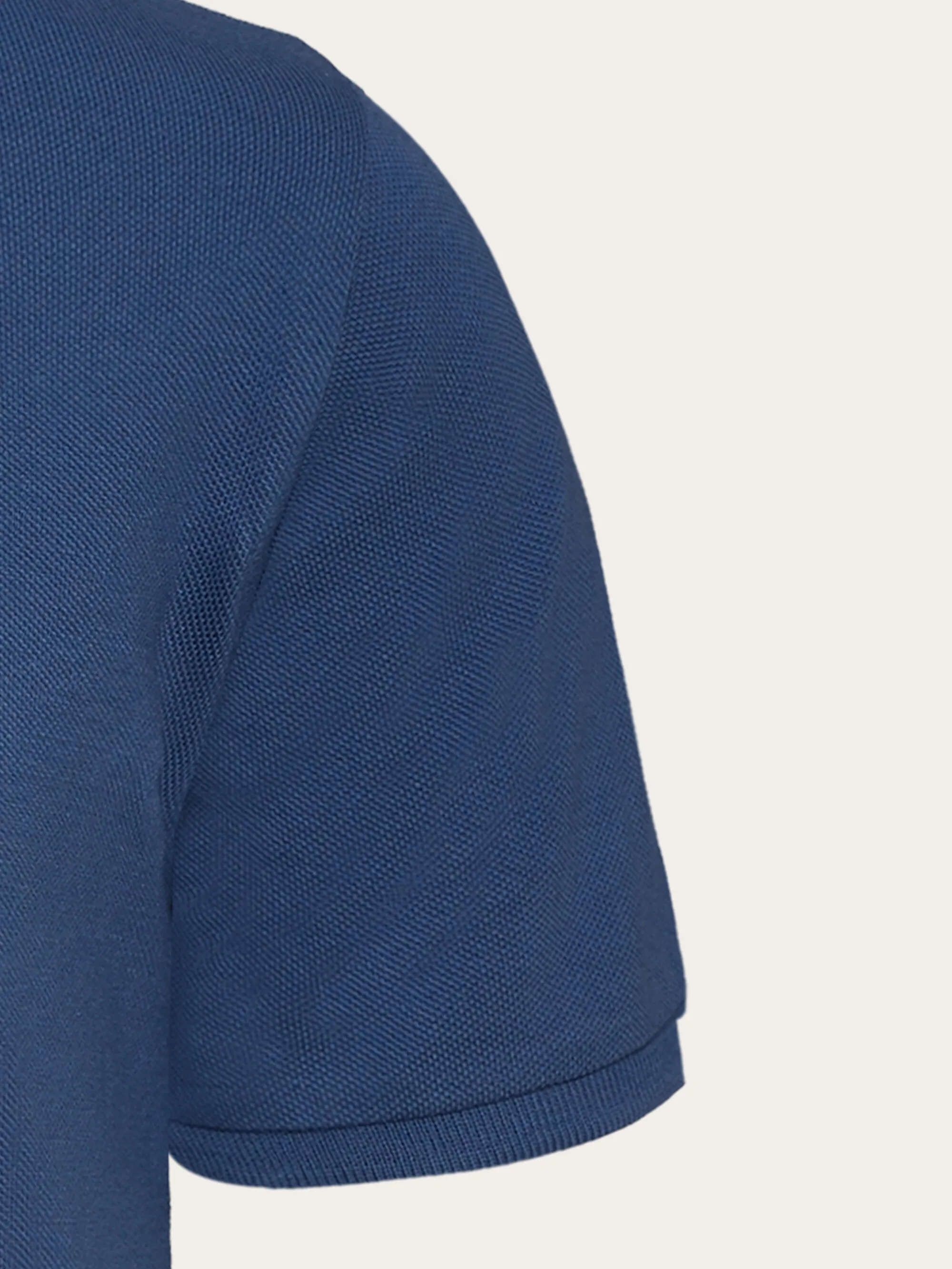 Basic badge polo - GOTS/Vegan - Moonlight Blue