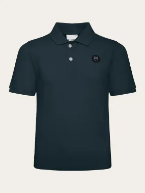 Basic badge polo - GOTS/Vegan - Total Eclipse