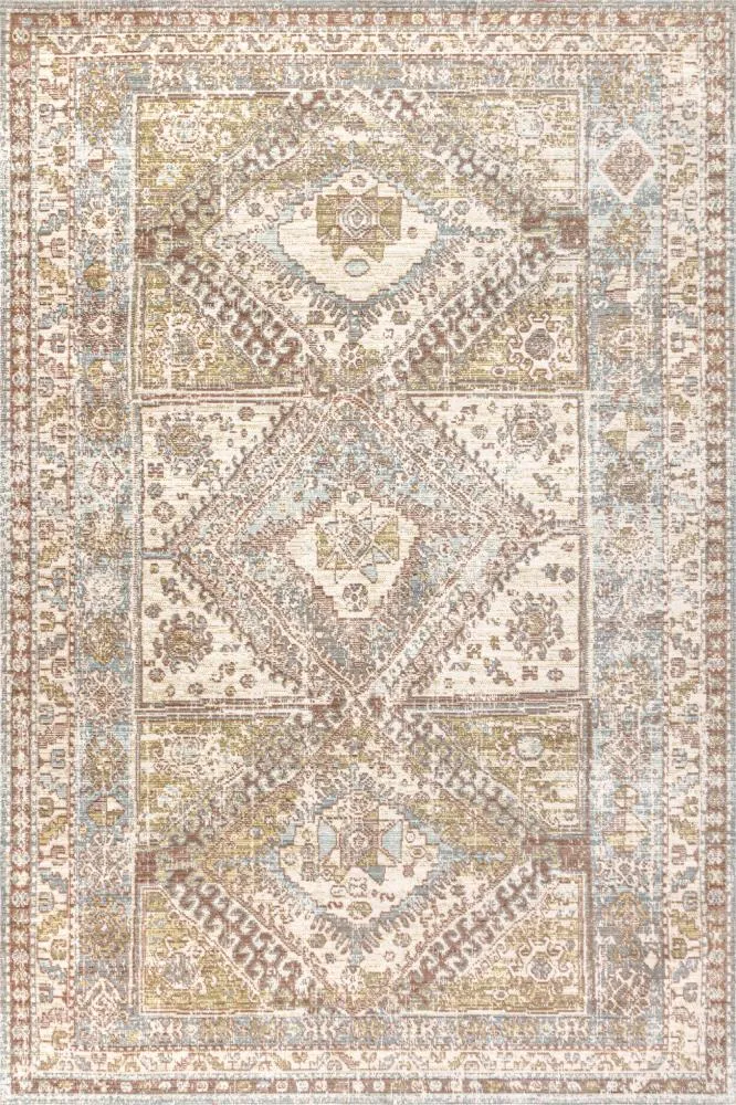 Bioko Darija Ornate Geometric Medallion Area Rug