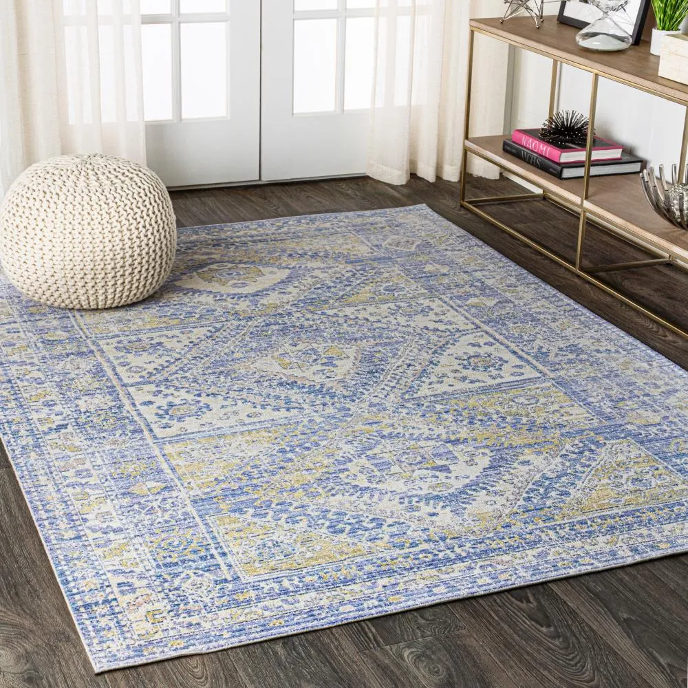 Bioko Darija Ornate Geometric Medallion Area Rug