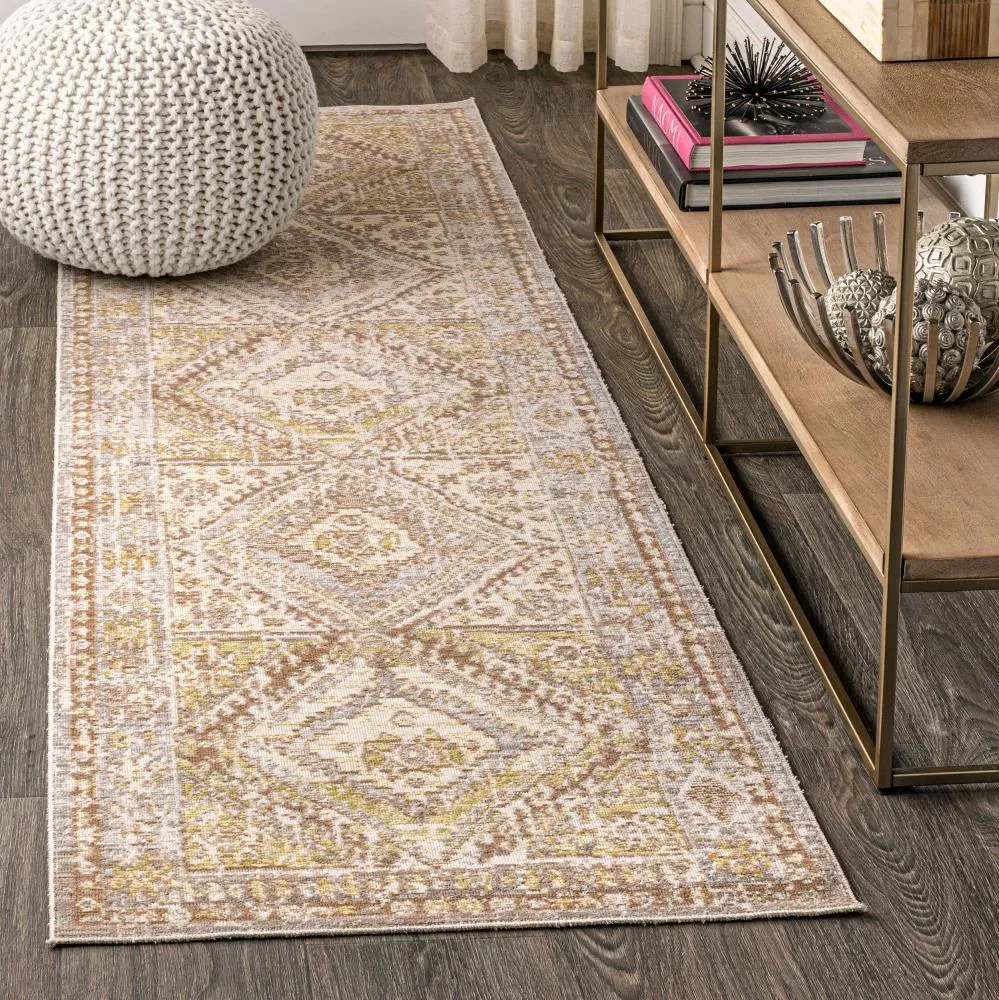 Bioko Darija Ornate Geometric Medallion Area Rug