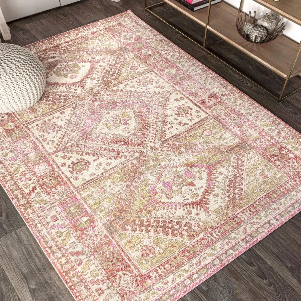 Bioko Darija Ornate Geometric Medallion Area Rug