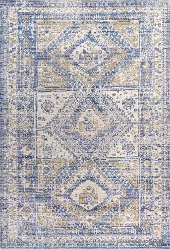 Bioko Darija Ornate Geometric Medallion Area Rug