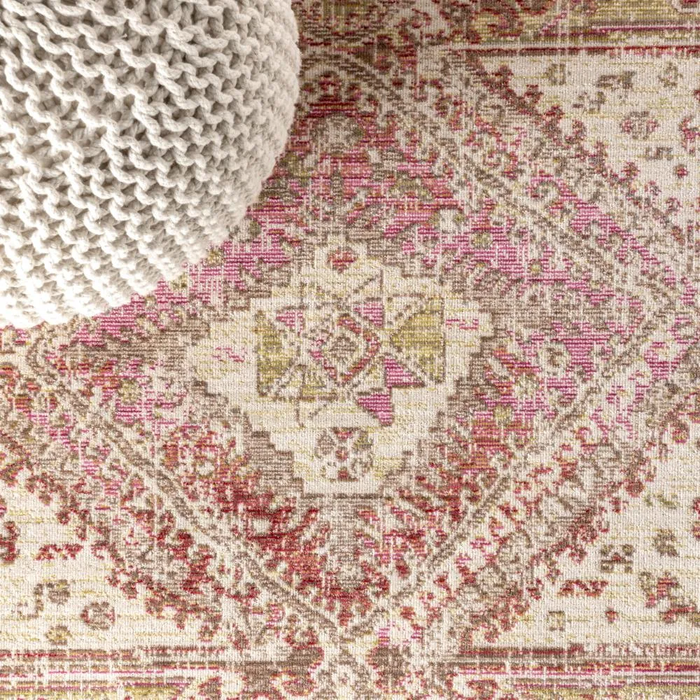 Bioko Darija Ornate Geometric Medallion Area Rug