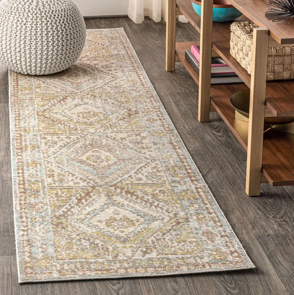 Bioko Darija Ornate Geometric Medallion Area Rug