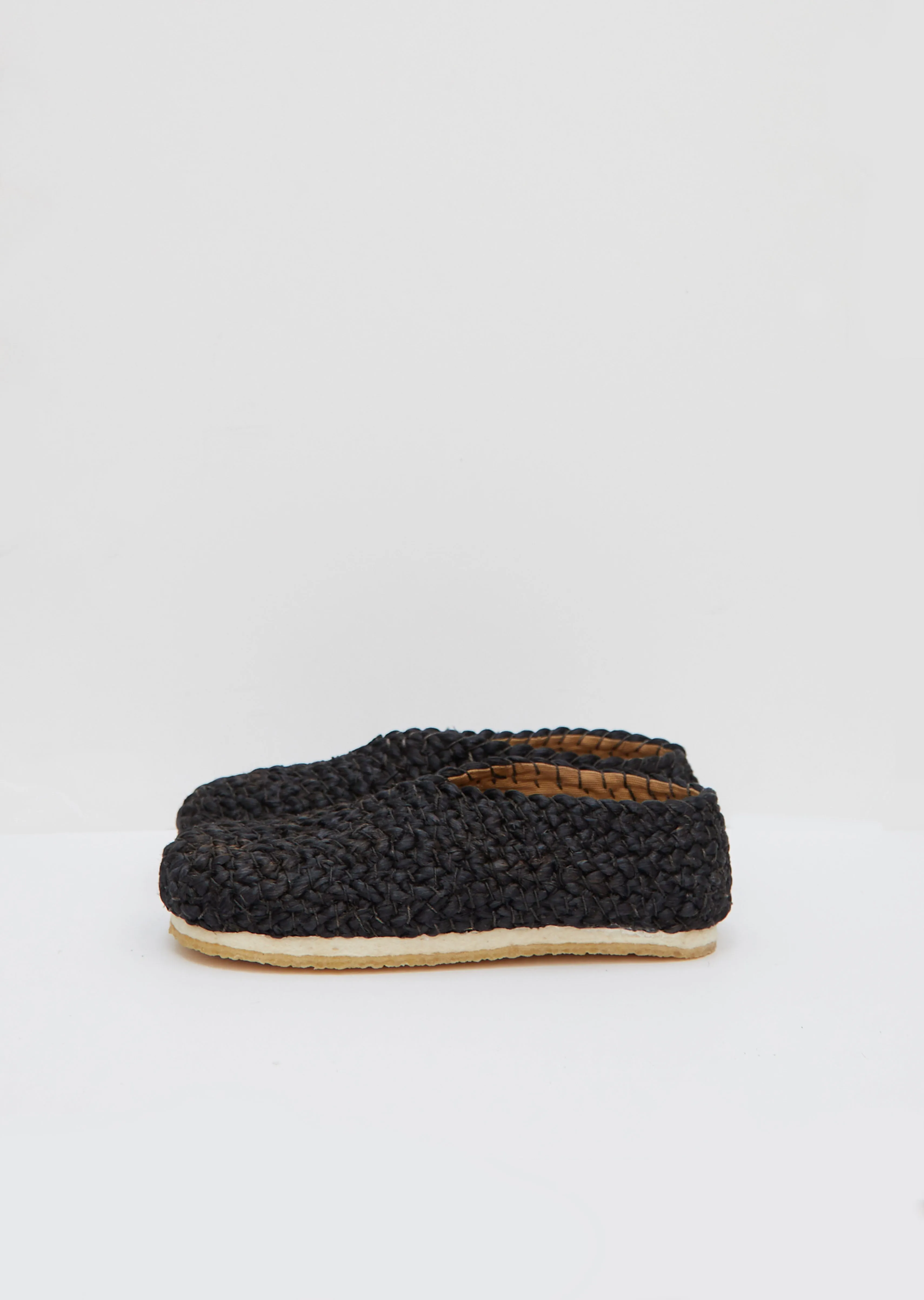 Bonanova Woven Flats — Black