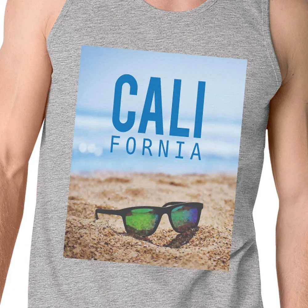 California Beach Sunglasses Mens Lightweight Cotton Tank Top Gifts