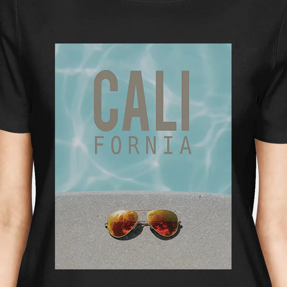 California Pool Sunglass Womens Lightweight Summer T-Shirt Cotton