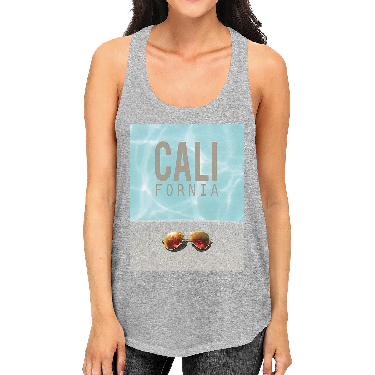 California Pool Sunglasses Womens Lightweight Cotton Tank Top Gift