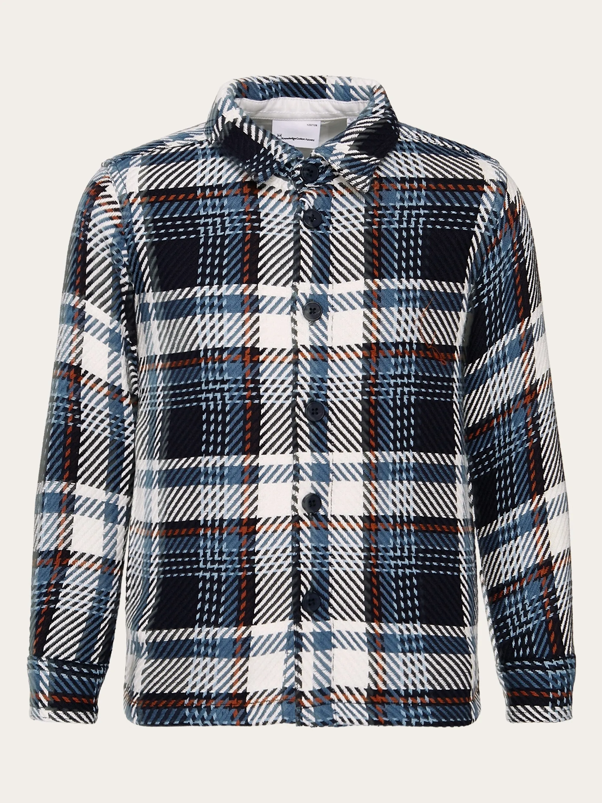 Checked overshirt - GOTS/Vegan - blue check