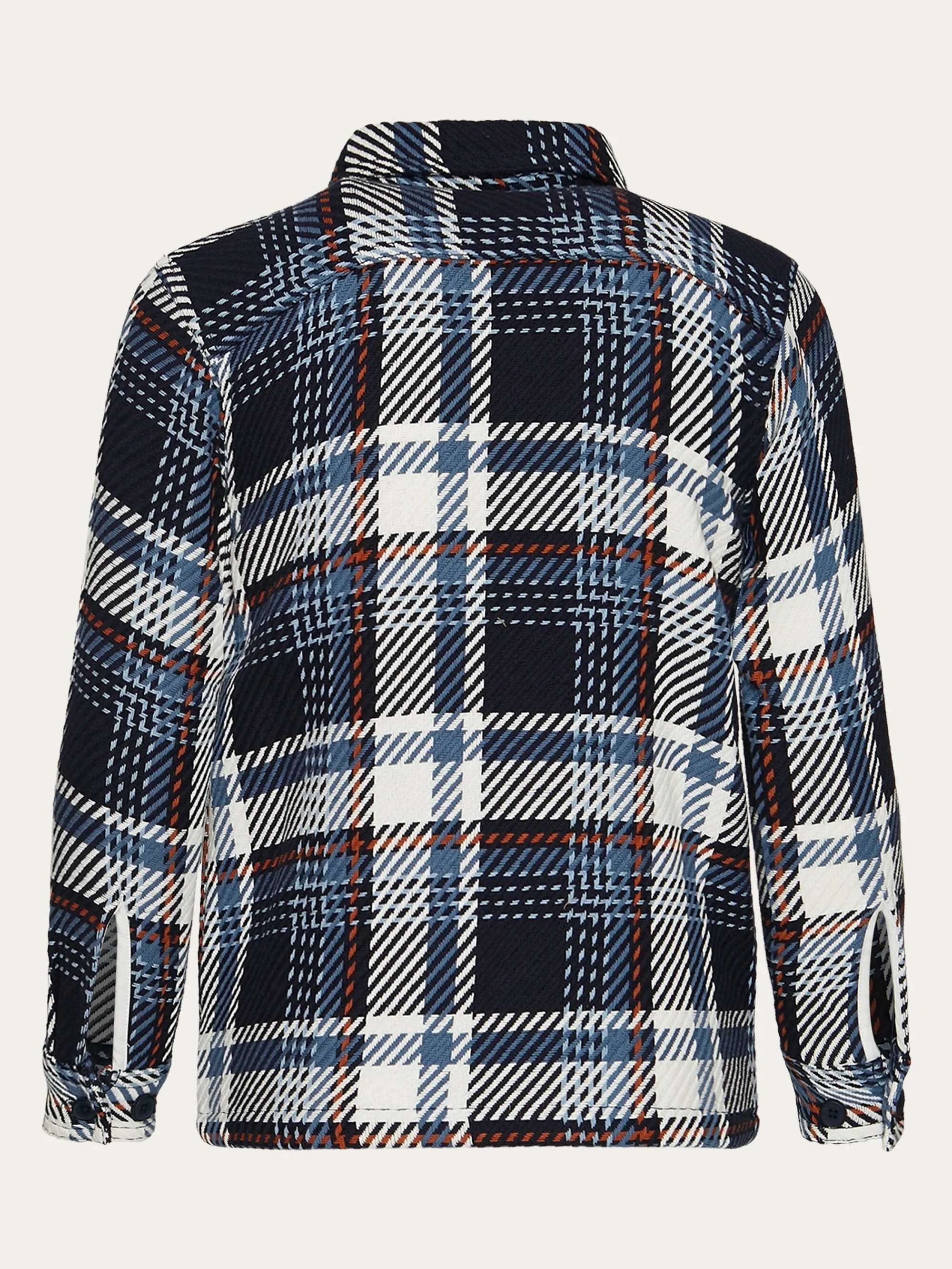 Checked overshirt - GOTS/Vegan - blue check