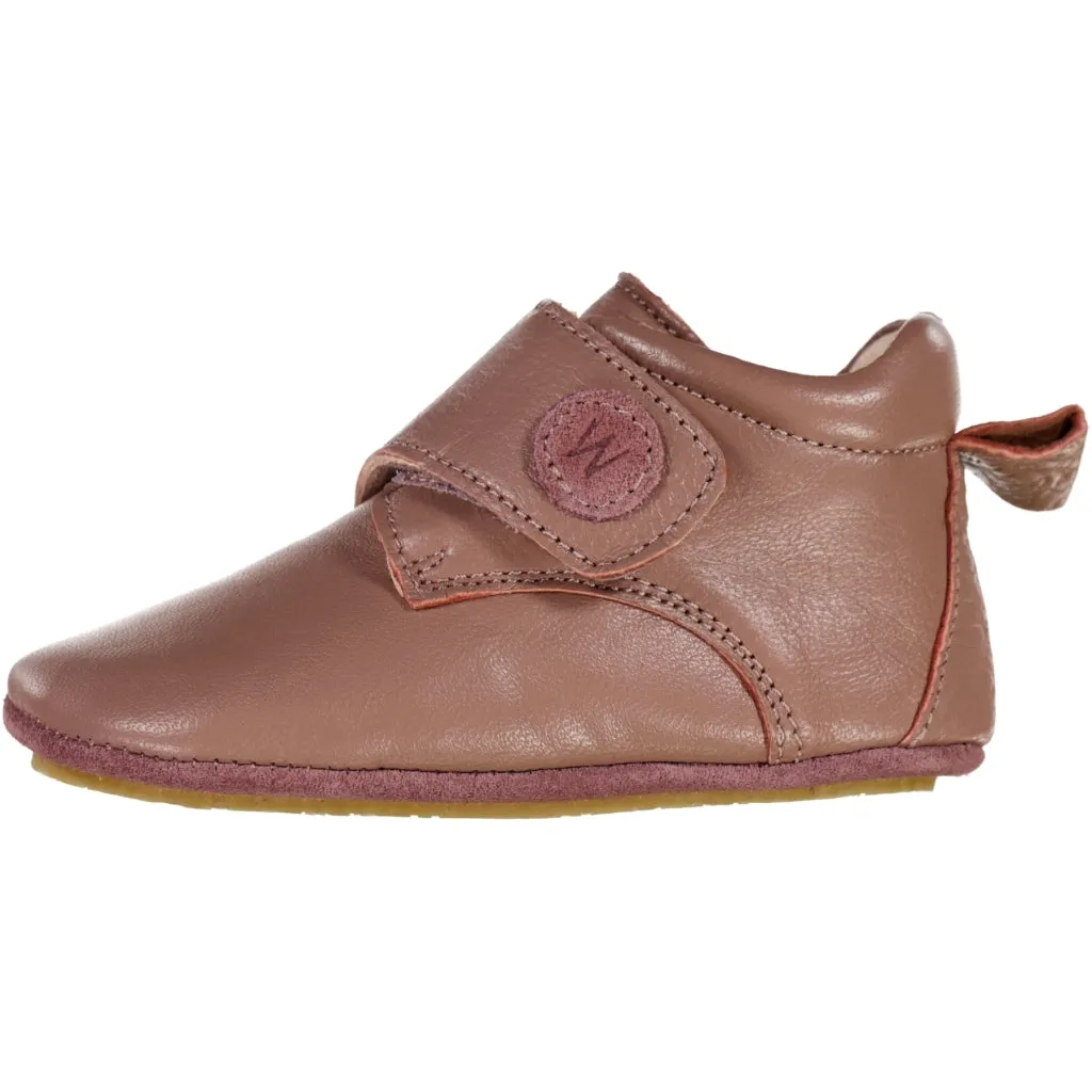 Dakota Leather Indoor Shoe - wood rose