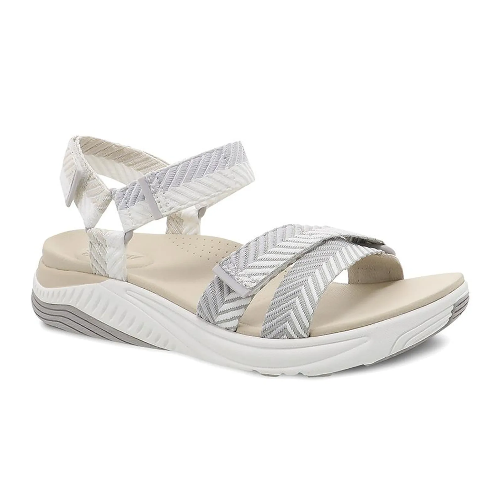 Dansko Racquel Backstrap Sandal (Women) - Sand Herringbone Webbing