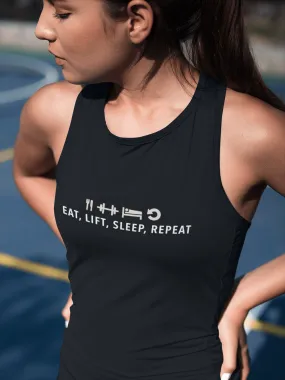 EAT, LIFT, SLEEP, REPEAT: Tank Tops