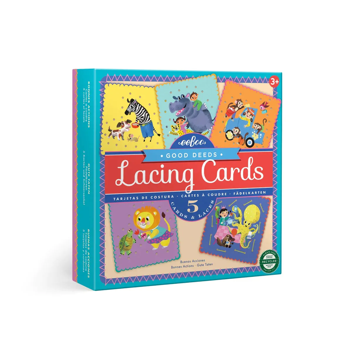 eeBoo Lacing Cards: Good Deeds