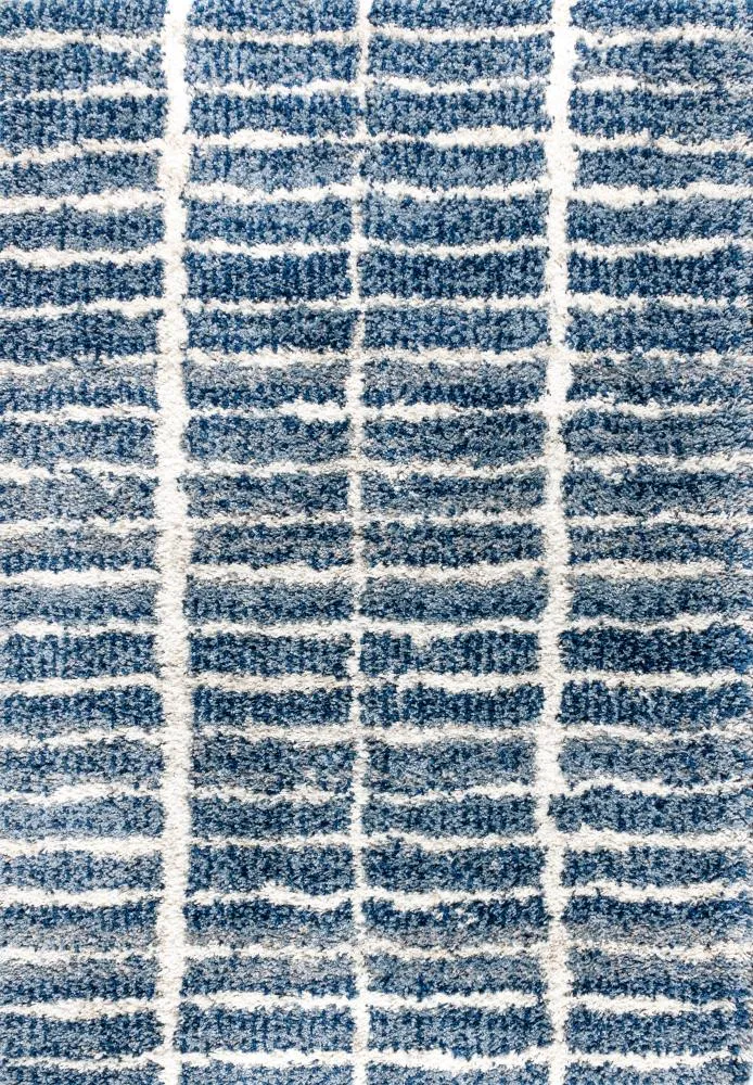 Exuma Merida Stacked Grid Shag Area Rug