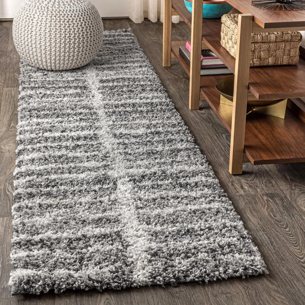 Exuma Merida Stacked Grid Shag Area Rug