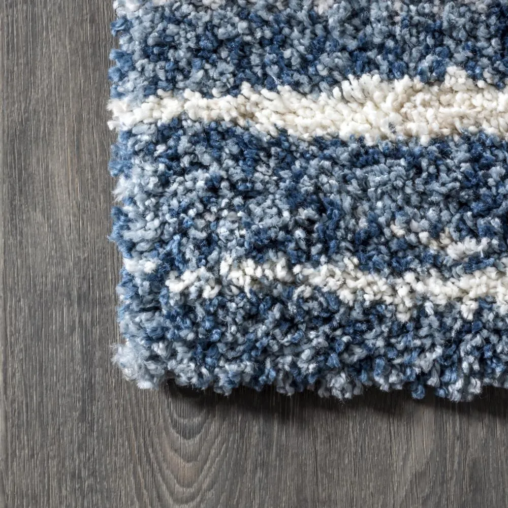 Exuma Merida Stacked Grid Shag Area Rug