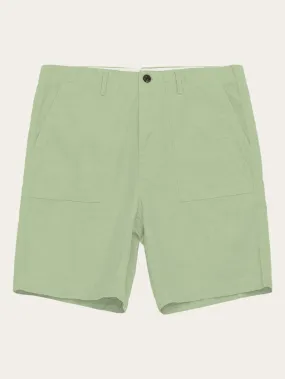 FLINT wide slub yarn shorts - GOTS/Vegan - Shale Green