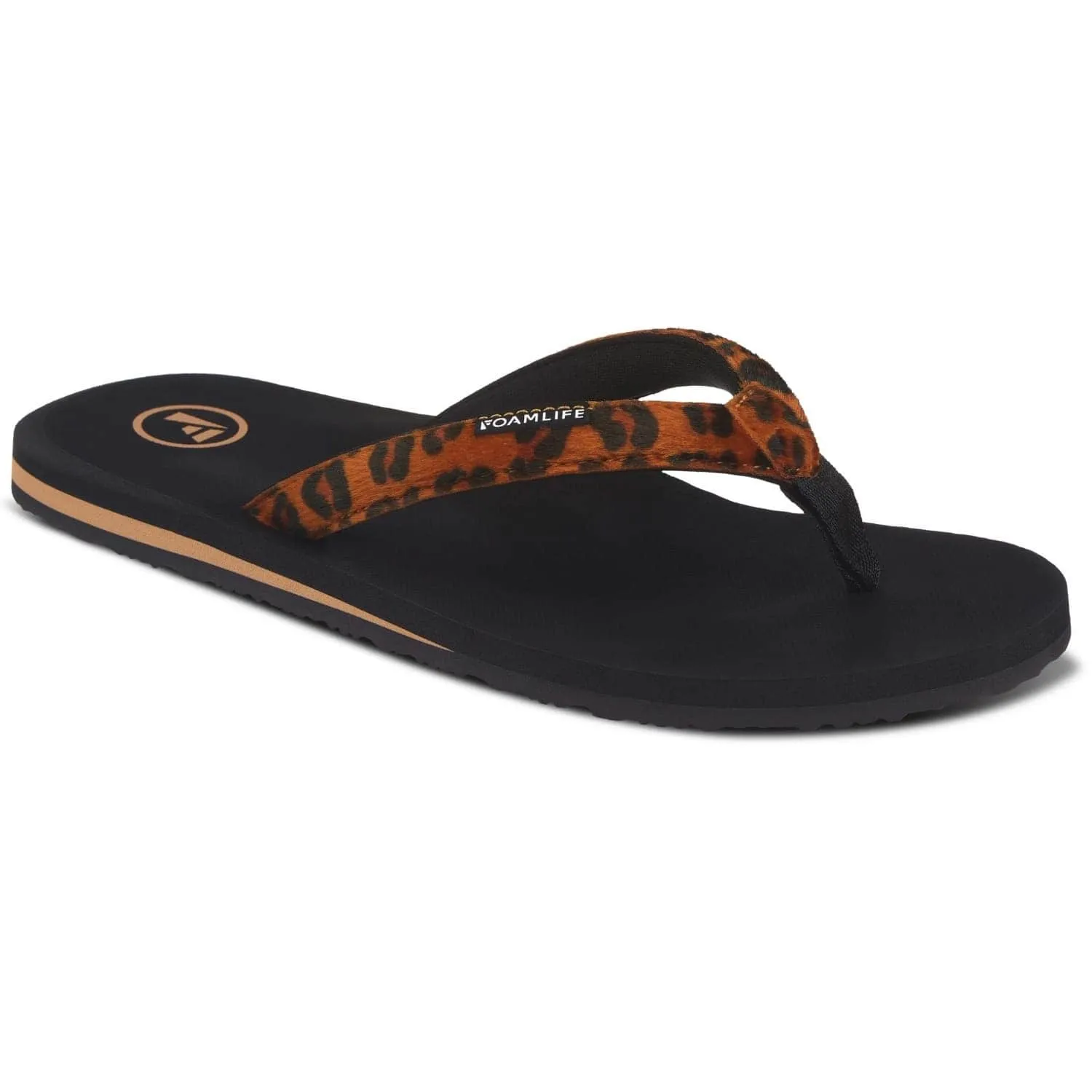 Foamlife Womens Selene Flip Flops - Black