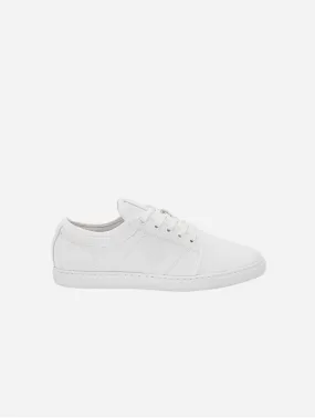 Gaia Unisex Recycled Canvas Vegan Sneakers | White