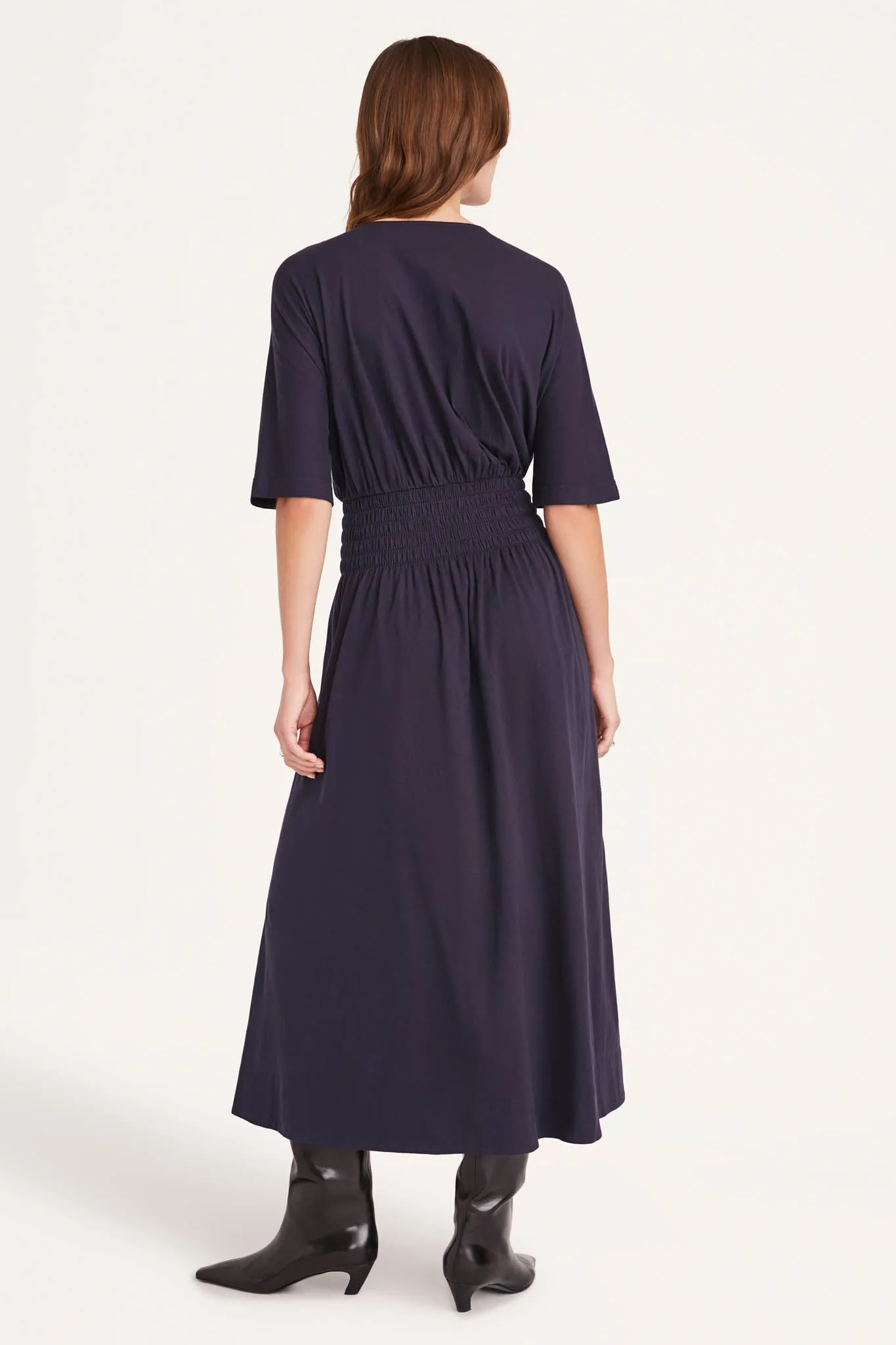 Gallen Dress in Navy