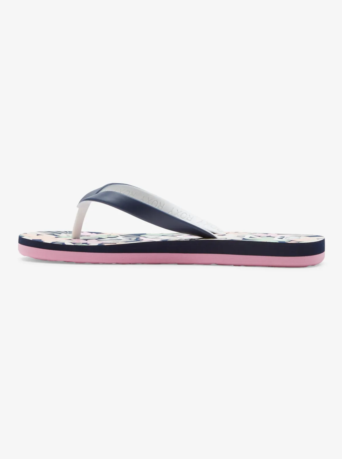 Girls 4-16 Tahiti Flip-Flops - Lt Navy/Pink