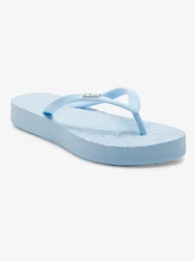 Girls 4-16 Viva Platform Flip-Flops - Light Blue