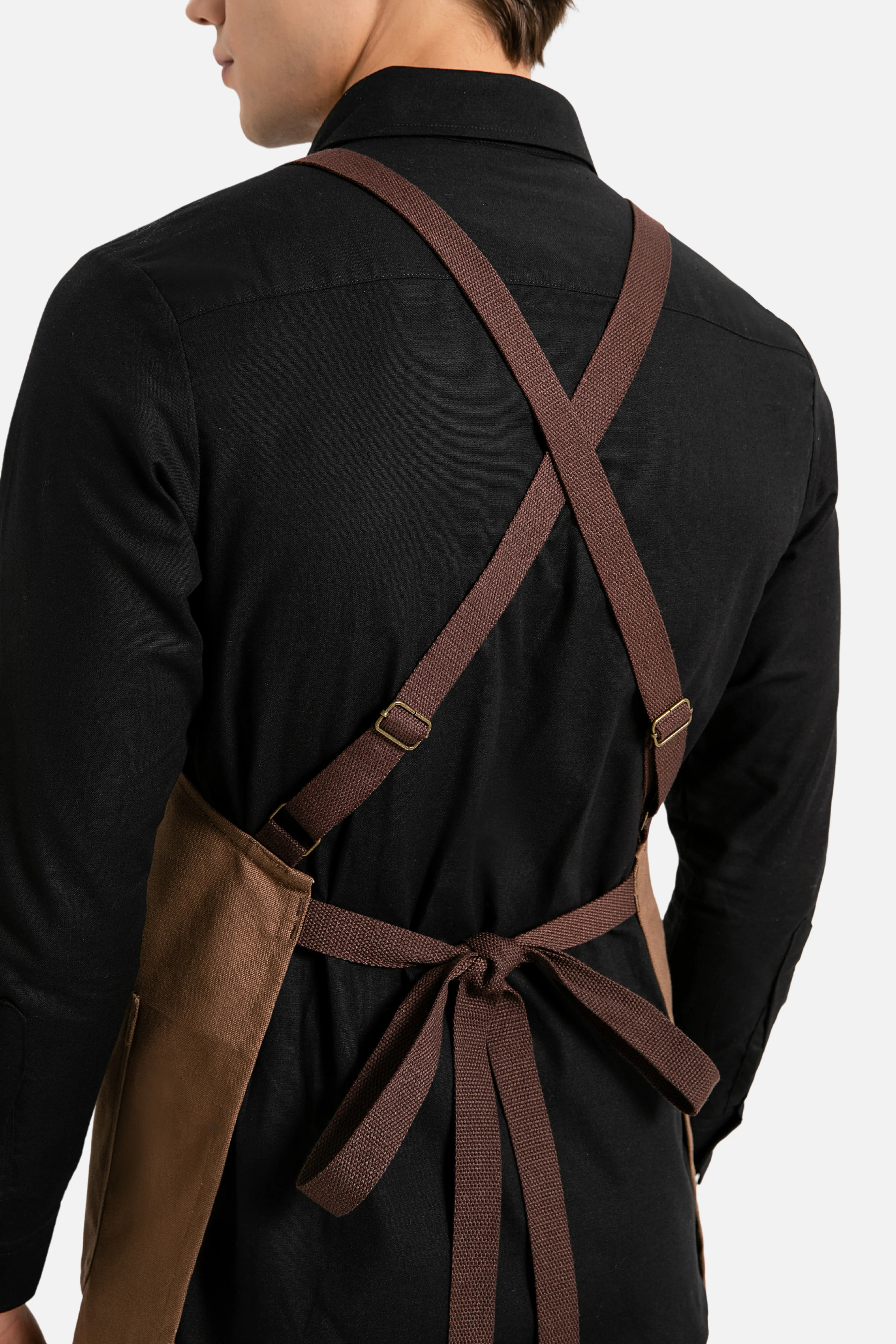 Hayden Brown Canvas Bib Apron