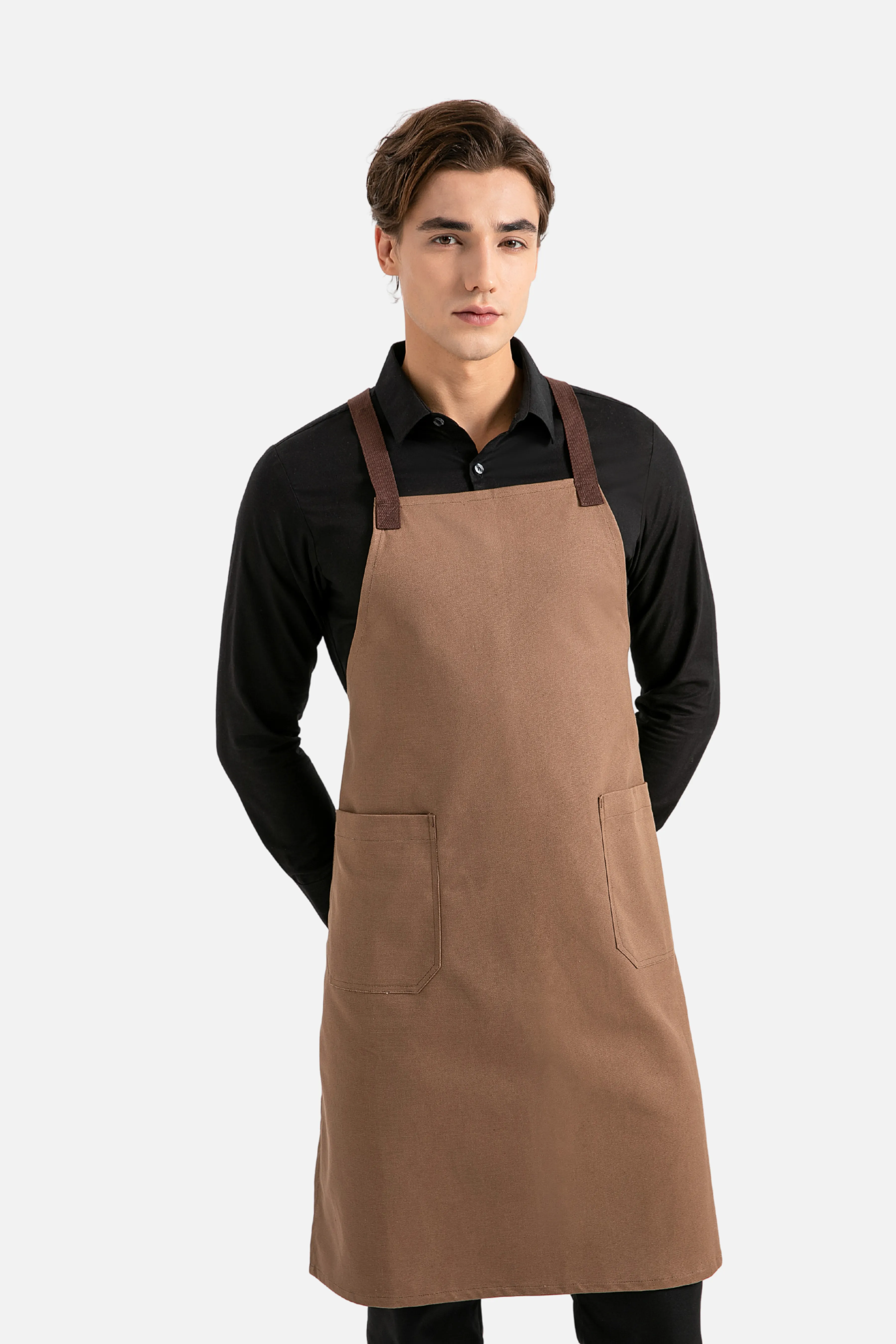 Hayden Brown Canvas Bib Apron