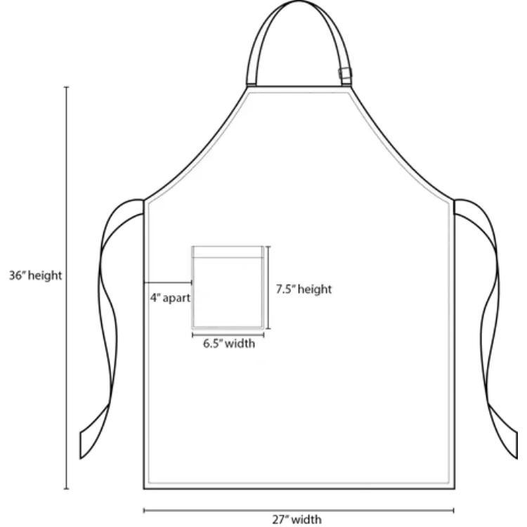 Hayden Brown Canvas Bib Apron