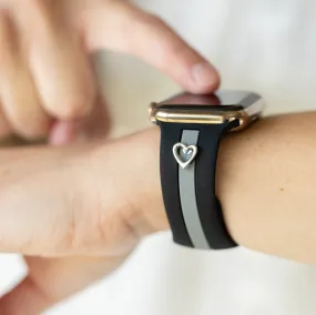 Heart to Love ♡ Black & Gray Smart Watch Band