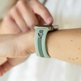 Heart to Love ♡ Dusty Blue & Green Smart Watch Band