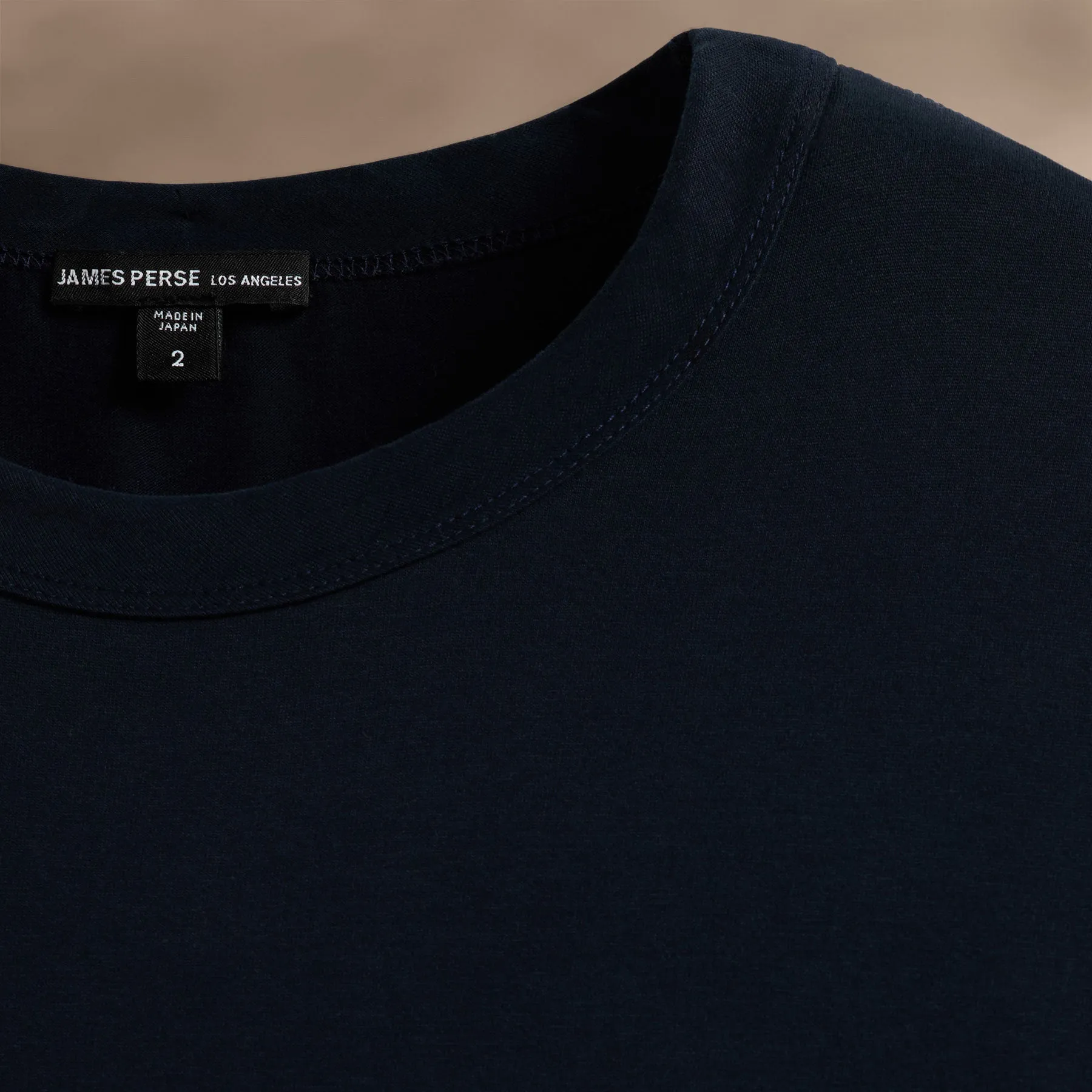 Heavy Luxe Jersey Crew - Blue Noir