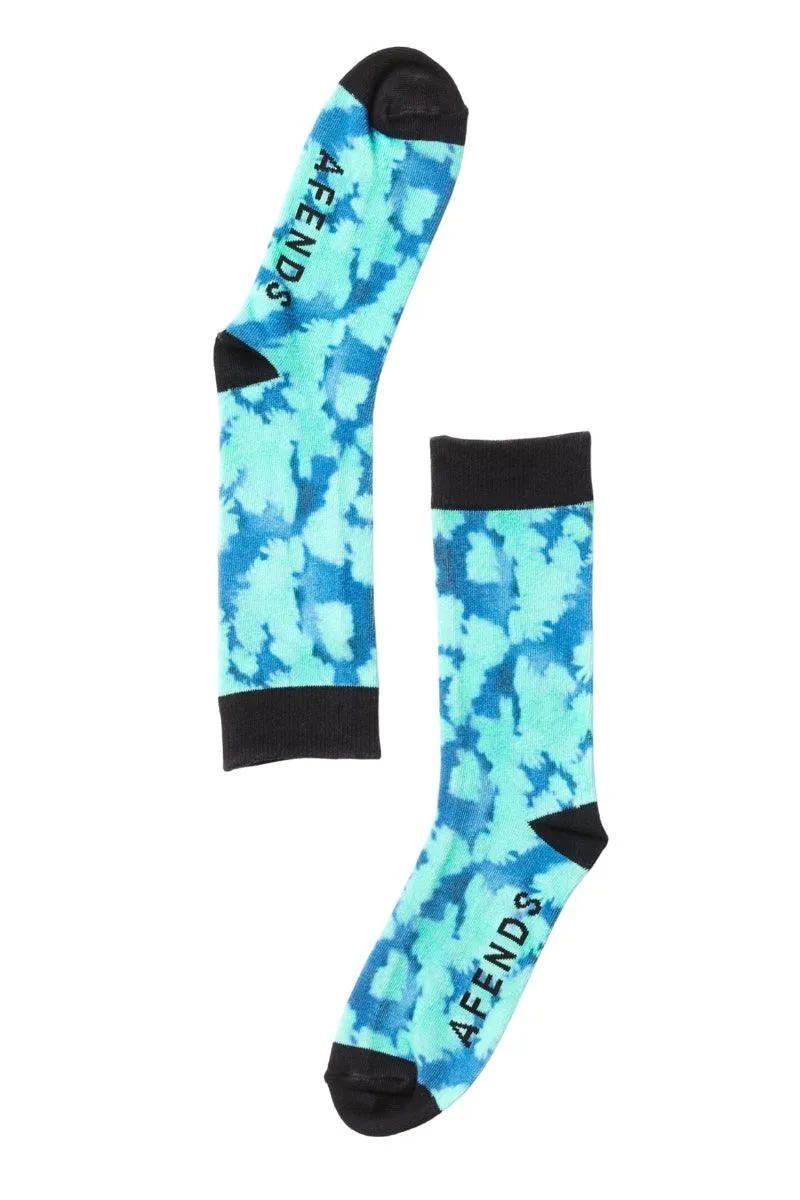 Jade Floral Linger Unisex Organic Socks One Pack