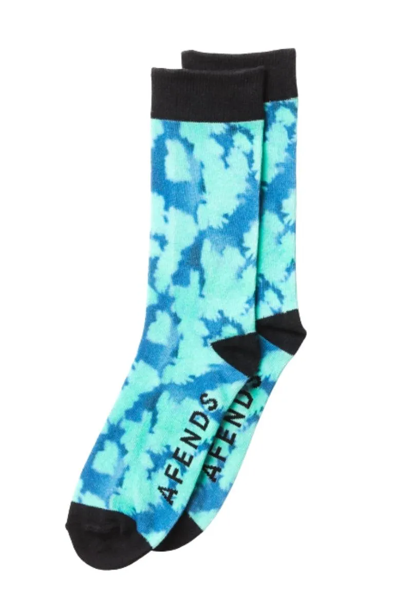 Jade Floral Linger Unisex Organic Socks One Pack