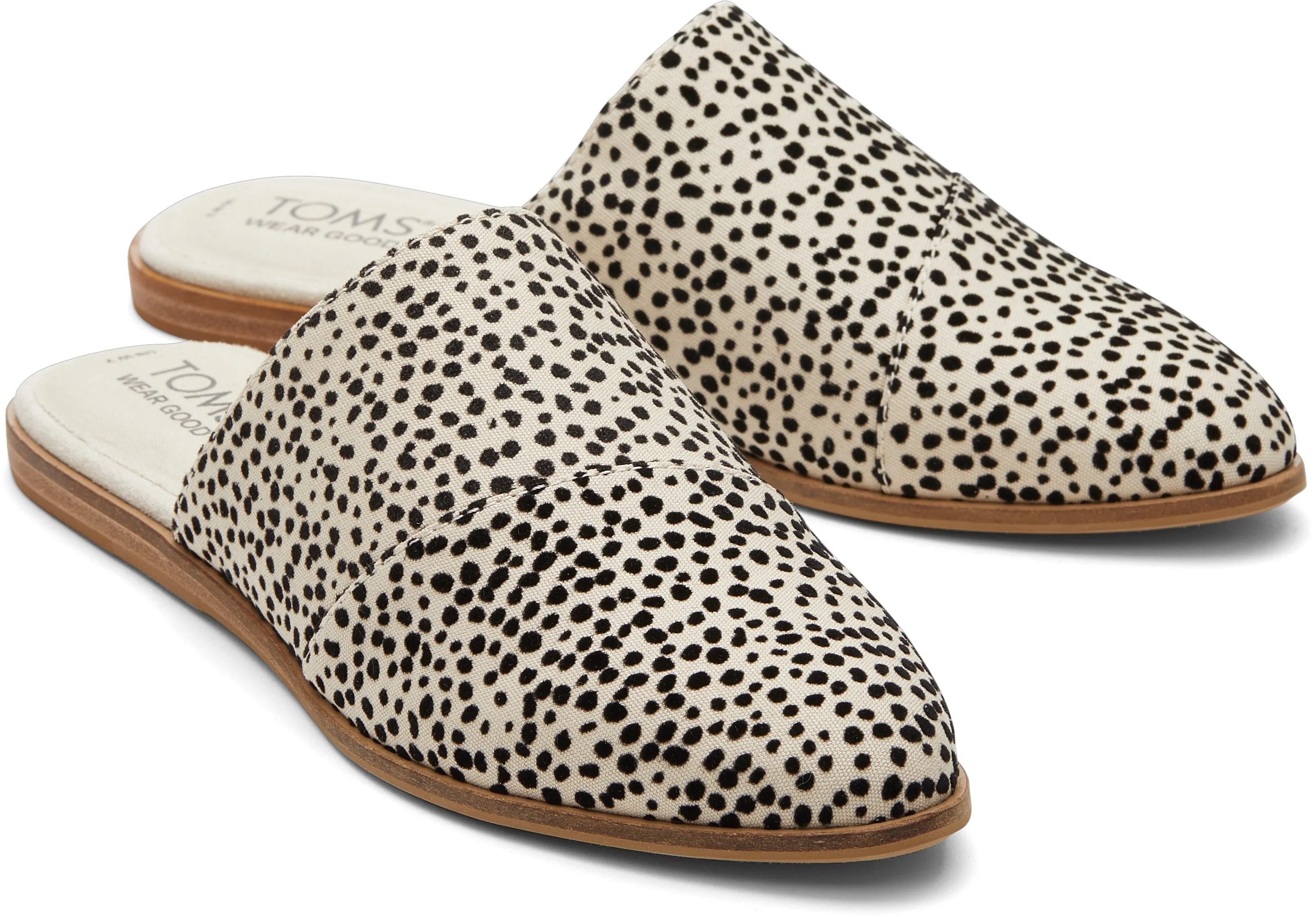 Jade Slip On Flat - Fog Flocked Mini Cheetah