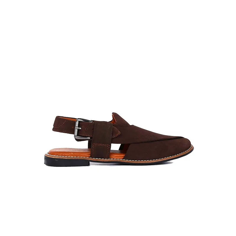 Juan Loco Men's Suede Leather Peshawari Chappal Sandals