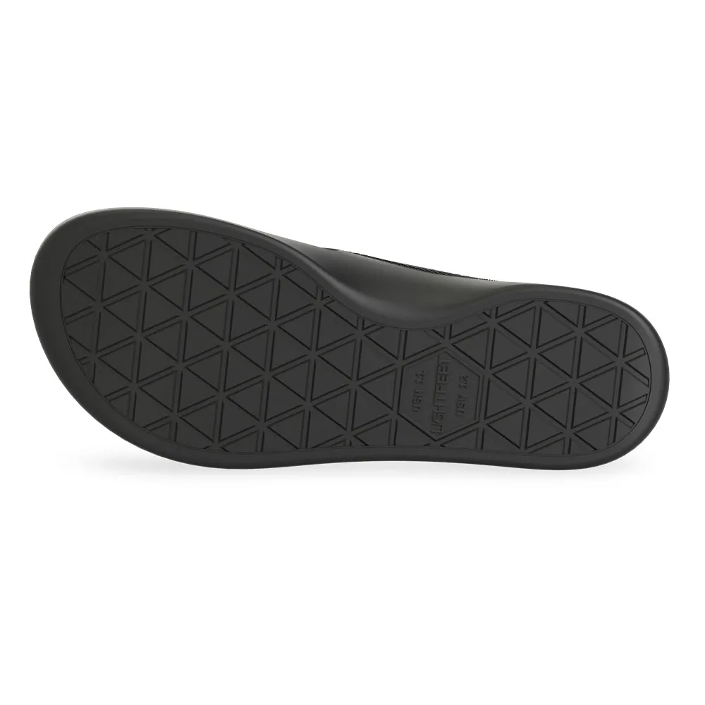 LightFeet Arch Support Flip Flops/Thongs - Black