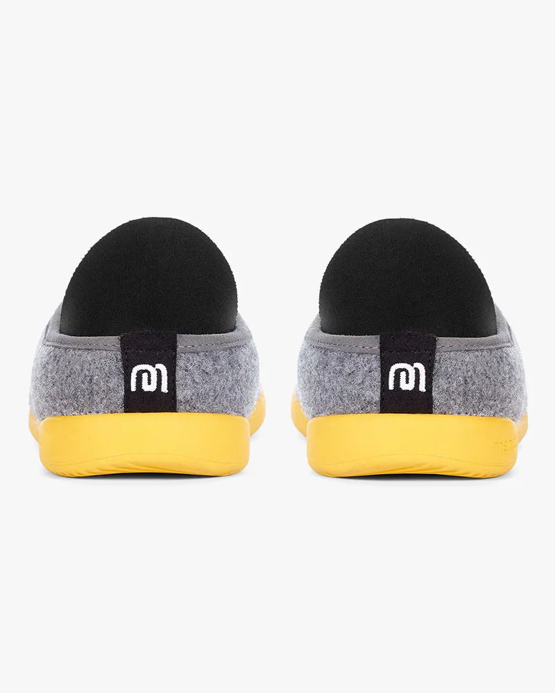 Mahabis Curve Classic Slippers - Light Grey / Skane Yellow