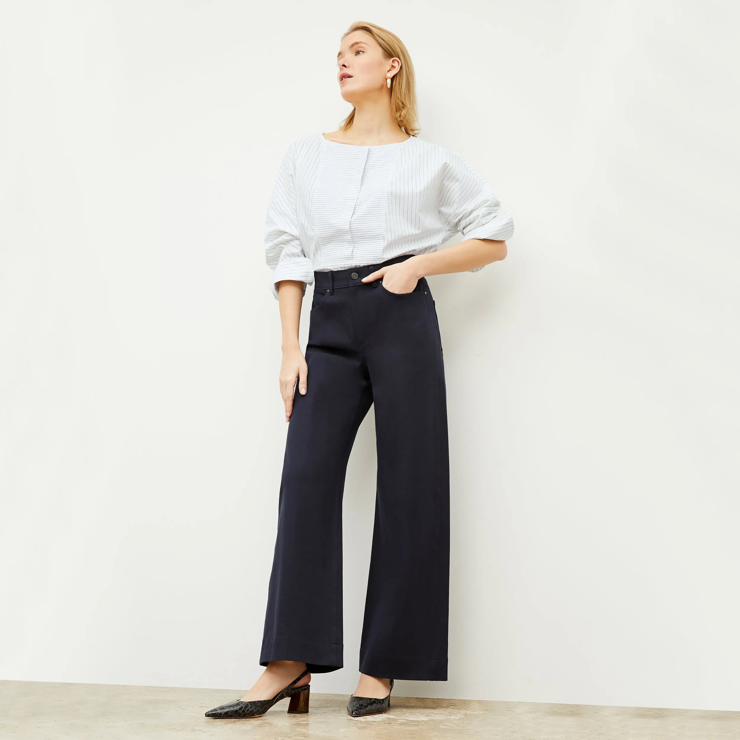 Milo Wide-Leg Jean - Eco Better Than Denim :: Dark Navy