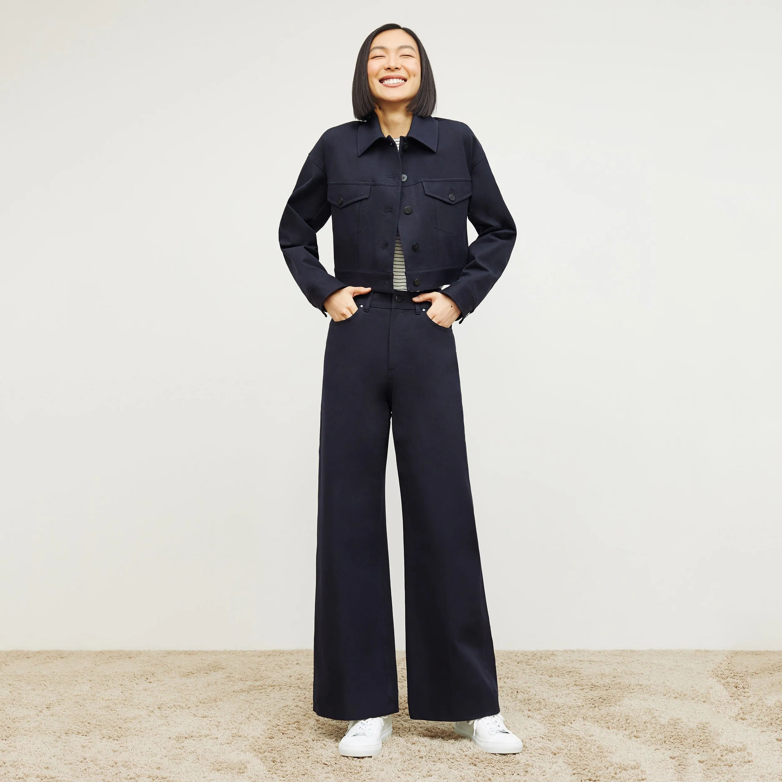 Milo Wide-Leg Jean - Eco Better Than Denim :: Dark Navy