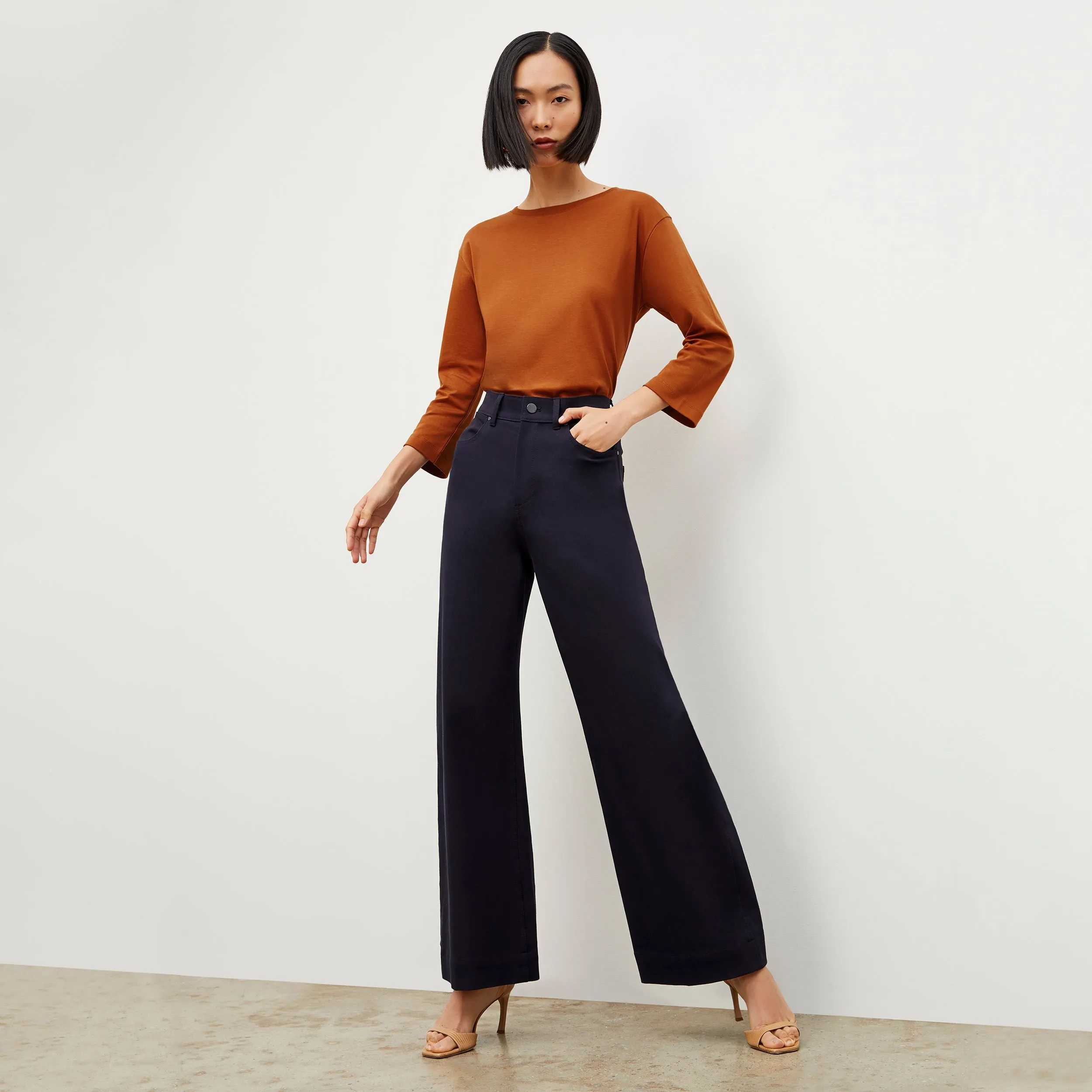 Milo Wide-Leg Jean - Eco Better Than Denim :: Dark Navy