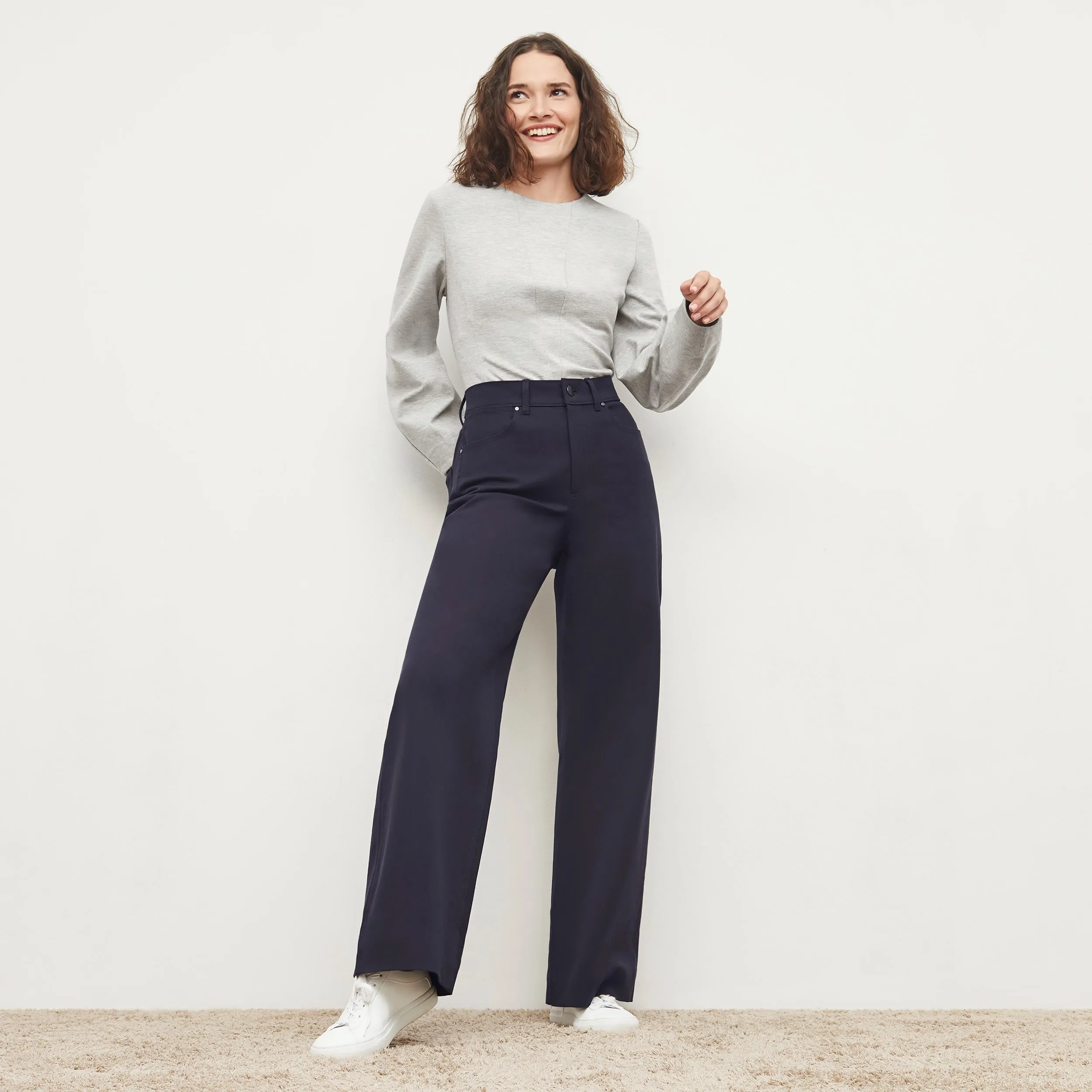 Milo Wide-Leg Jean - Eco Better Than Denim :: Dark Navy