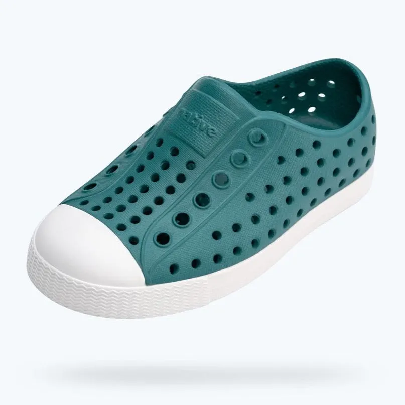 Native Jefferson Slip On (Lil Kid Sizes) - Patina Green / Shell White